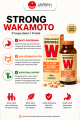 Strong Wakamoto 300 / 1000 Tablets |  Obat Pencernaan Jepang