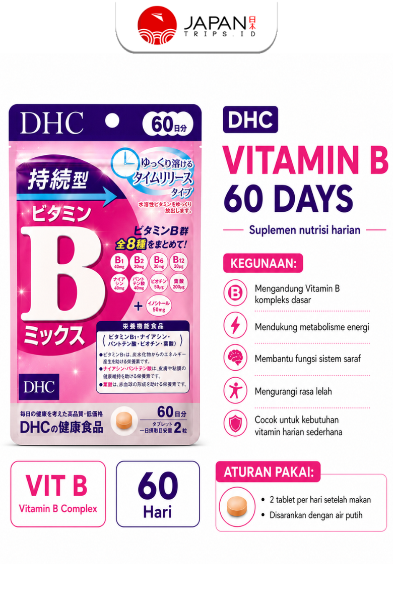 DHC VITAMIN 60 DAYS – Multivitamin, Vitamin C, Vitamin D, Vitamin Zinc, Vitamin B, Vitamin B-Mix, Vitamin Collagen