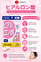 DHC Hyaluronic Acid 20 Days | Suplemen Asam Hialuronat untuk Menjaga Kelembapan Kulit | Original Jepang