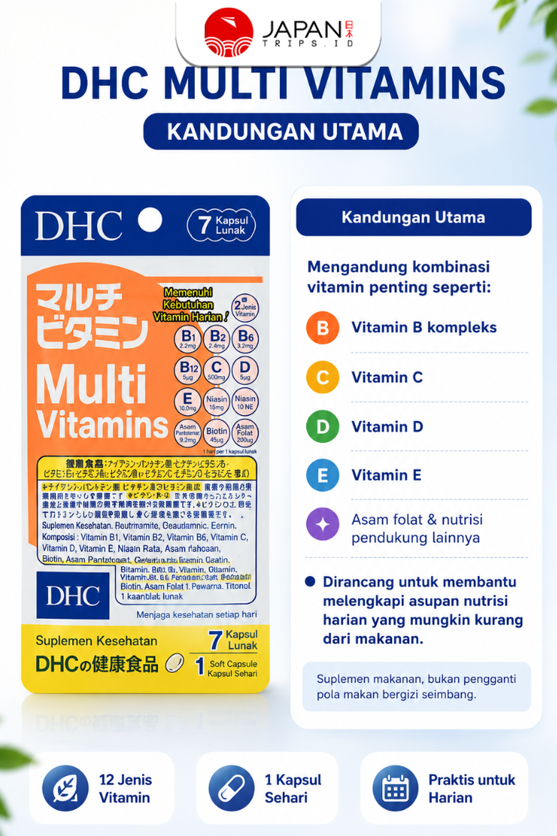 DHC Multivitamin / 7 Days | Suplemen Harian Lengkap