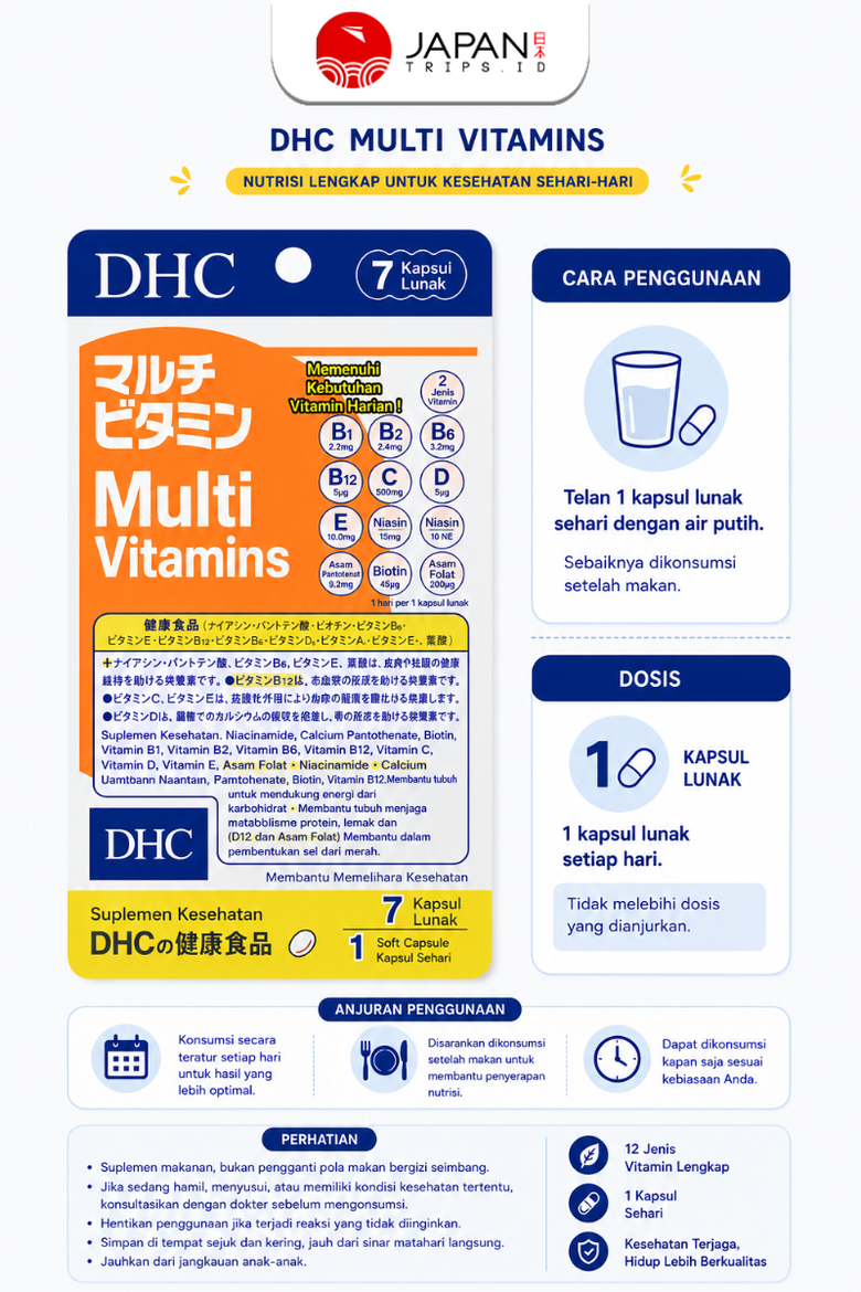 DHC Multivitamin / 7 Days | Suplemen Harian Lengkap