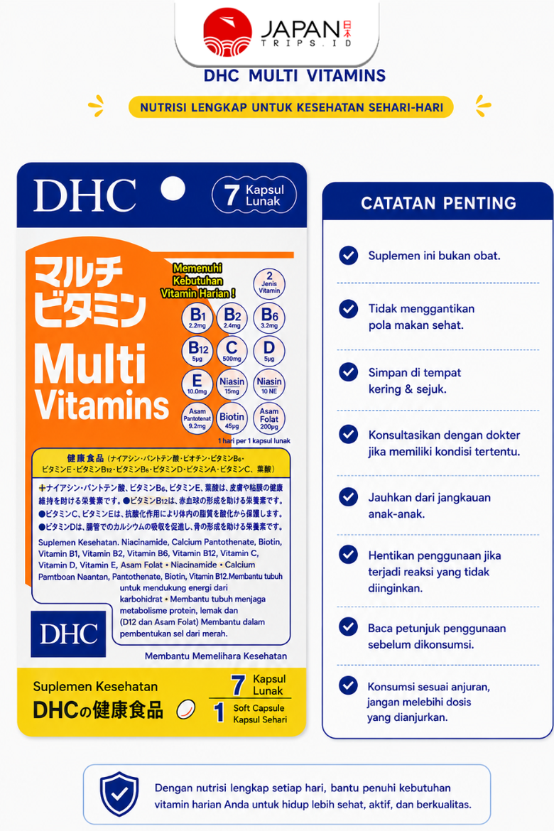 DHC Multivitamin / 7 Days | Suplemen Harian Lengkap