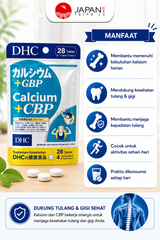DHC Calcium + CBP / 7 Days (28 Tablet) | Suplemen Kalsium & Nutrisi Tulang