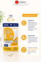 DHC Vitamin C + B2 Japan / 7 Days | Suplemen Kulit & Daya Tahan Tubuh