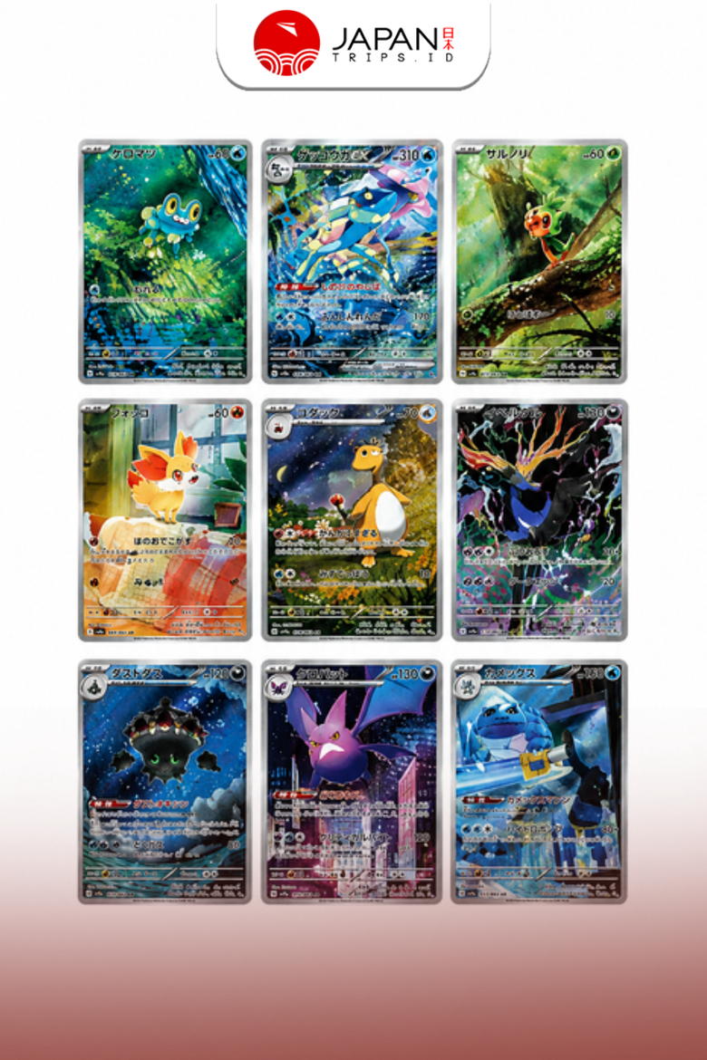 Pokemon Card Game Mega Ninja Spinner Booster Pack | Jepang Original | 5 Kartu Pokemon
