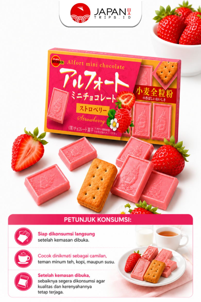 Bourbon Alfort Mini Chocolate Strawberry