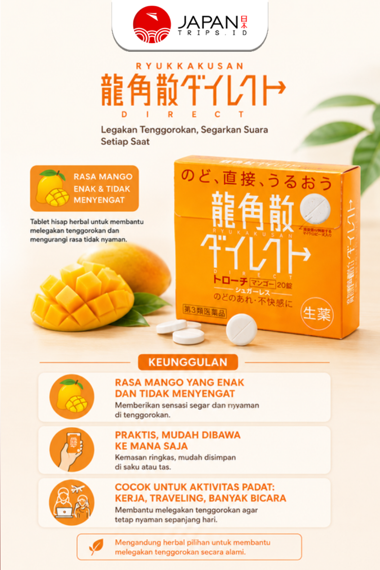 Ryukakusan Direct Troche Mango 20 Tablets | Japan