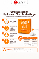 Ryukakusan Direct Troche Mango 20 Tablets | Japan