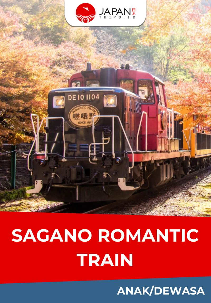 Sagano Romantic Train One-Way Ticket | Kereta Sagano Kyoto