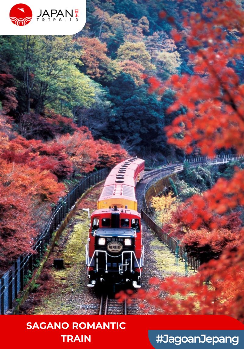 Sagano Romantic Train One-Way Ticket | Kereta Sagano Kyoto