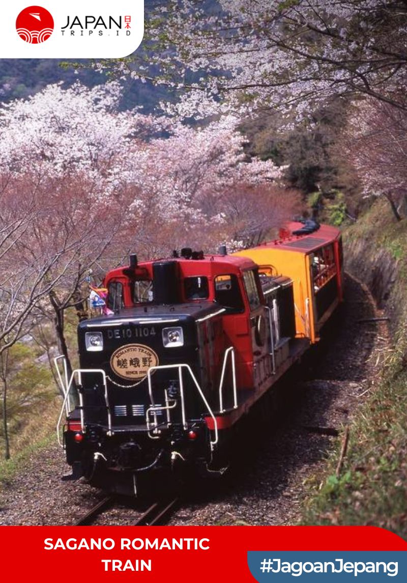 Sagano Romantic Train One-Way Ticket | Kereta Sagano Kyoto