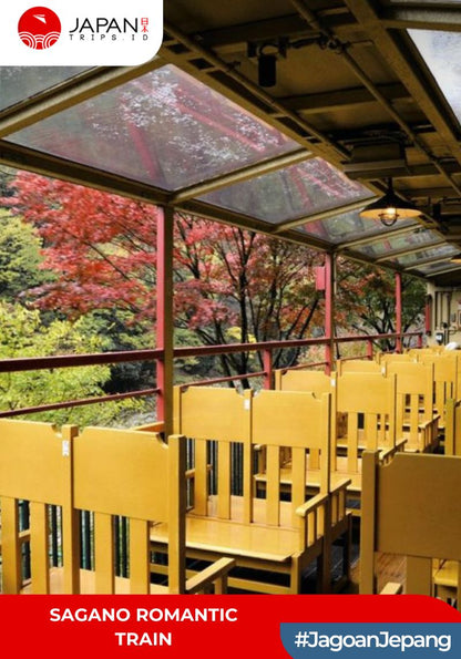 Sagano Romantic Train One-Way Ticket | Kereta Sagano Kyoto