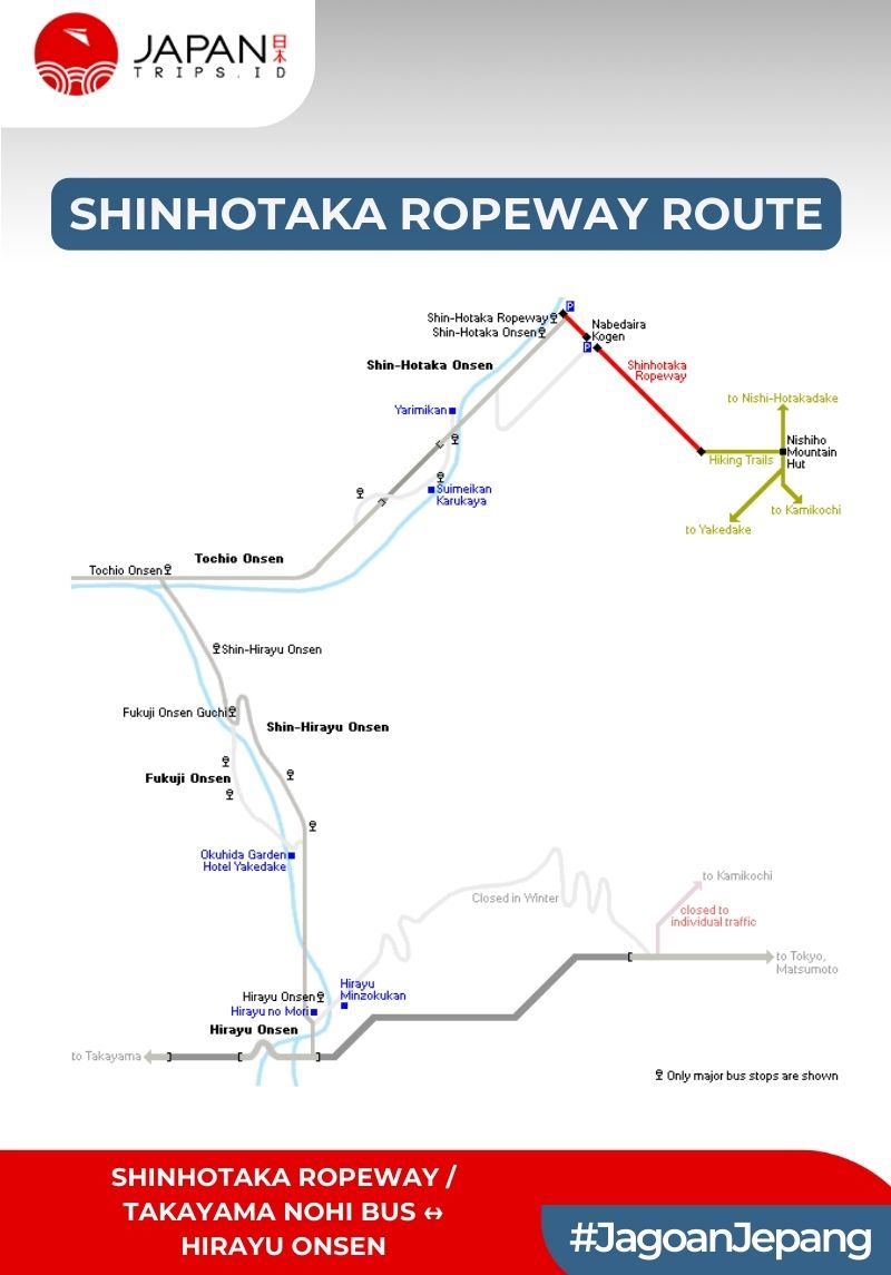 E-Ticket Shinhotaka Ropeway / Takayama Nohi Bus ↔ Hirayu Onsen