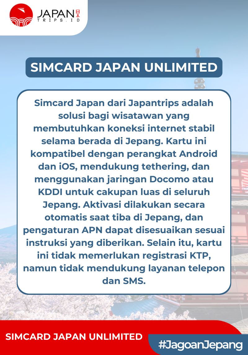 Simcard Japan Unlimited | Travel Simcard Japan