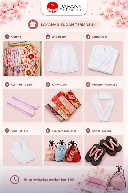 Rental Kimono Asakusa | Sewa Kimono Hanaka