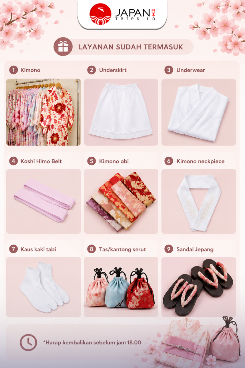 Rental Kimono Asakusa | Sewa Kimono Hanaka