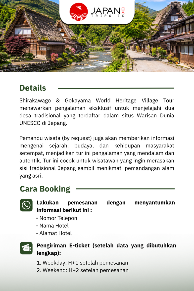 Shirakawago & Gokayama World Heritage Village Tour