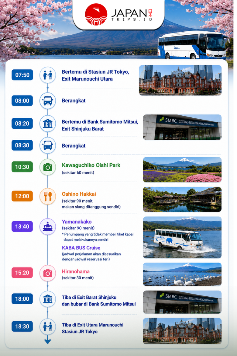 Mt. Fuji & Kawaguchiko Day Trip | With KABA Boat & Oshino Hakkai