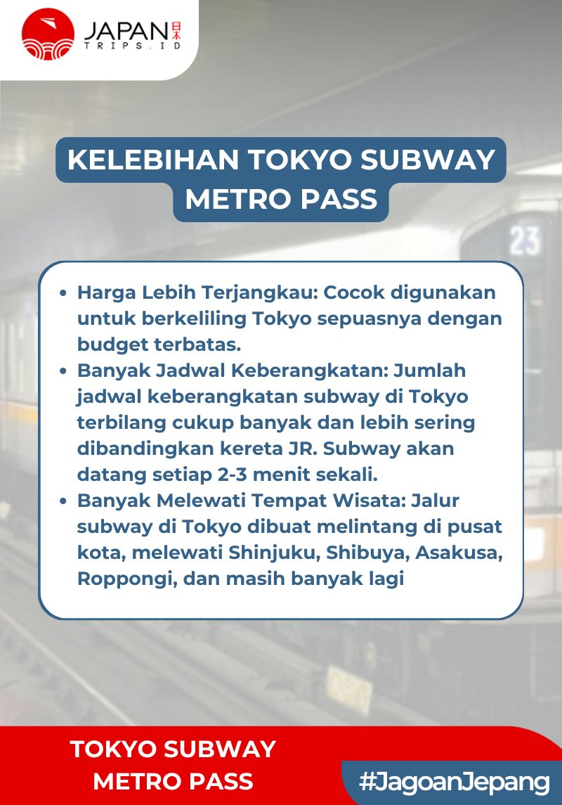 Tokyo Subway Metro Pass