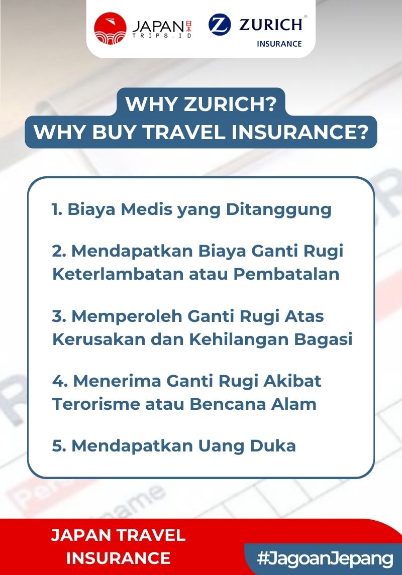 Japan Travel Insurance by Zurich | Asuransi Perjalanan Jepang